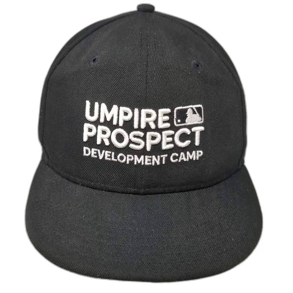 New Era MLB Umpire Prospect Development Camp Snapback Black White One Size hat
